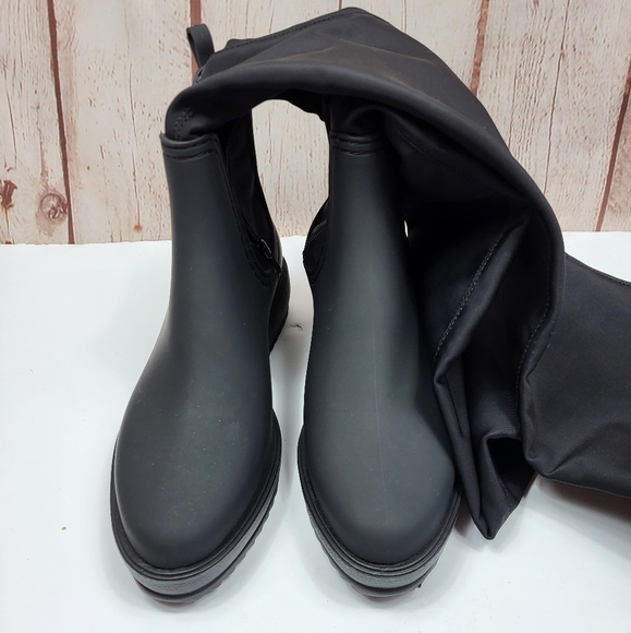 Jeffrey Campbell Monsoon Over the Knee Platform Rain Boot Size 11 - Picture 2 of 15